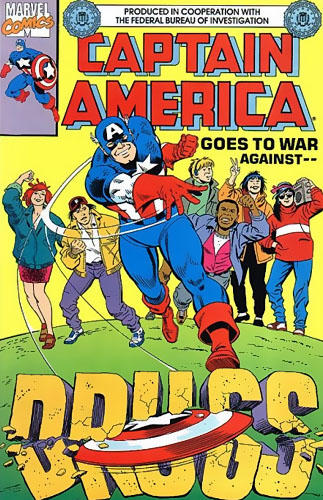 Captain America Goes to War Against Drugs # 1