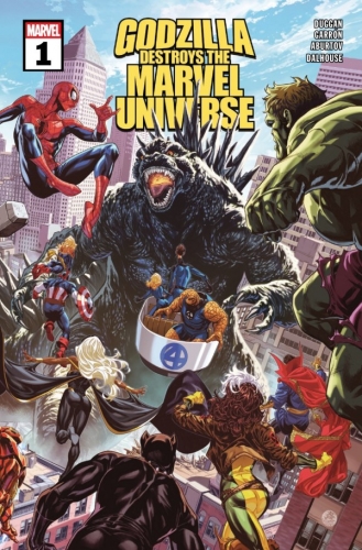 Godzilla Destroys the Marvel Universe # 1