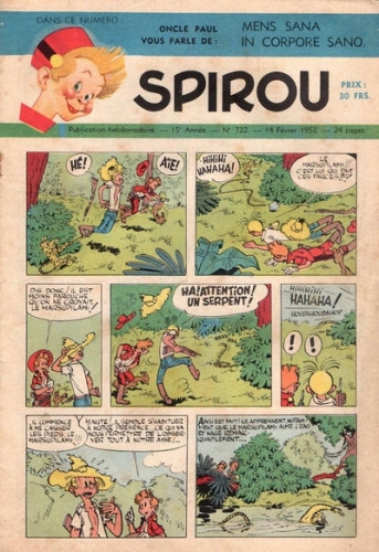 Le Journal de Spirou # 722