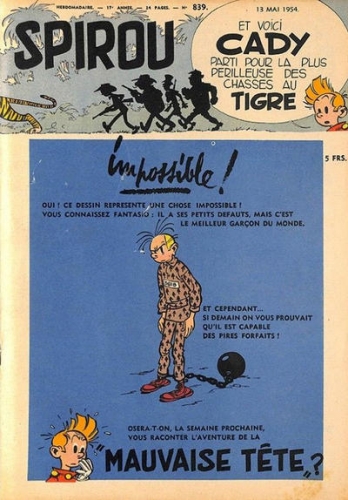 Le Journal de Spirou # 839